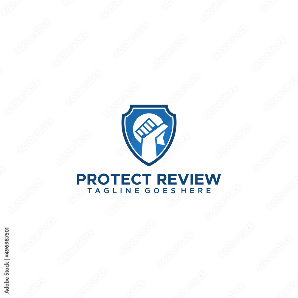 Protect review creative logo design Protect review creative logo design
