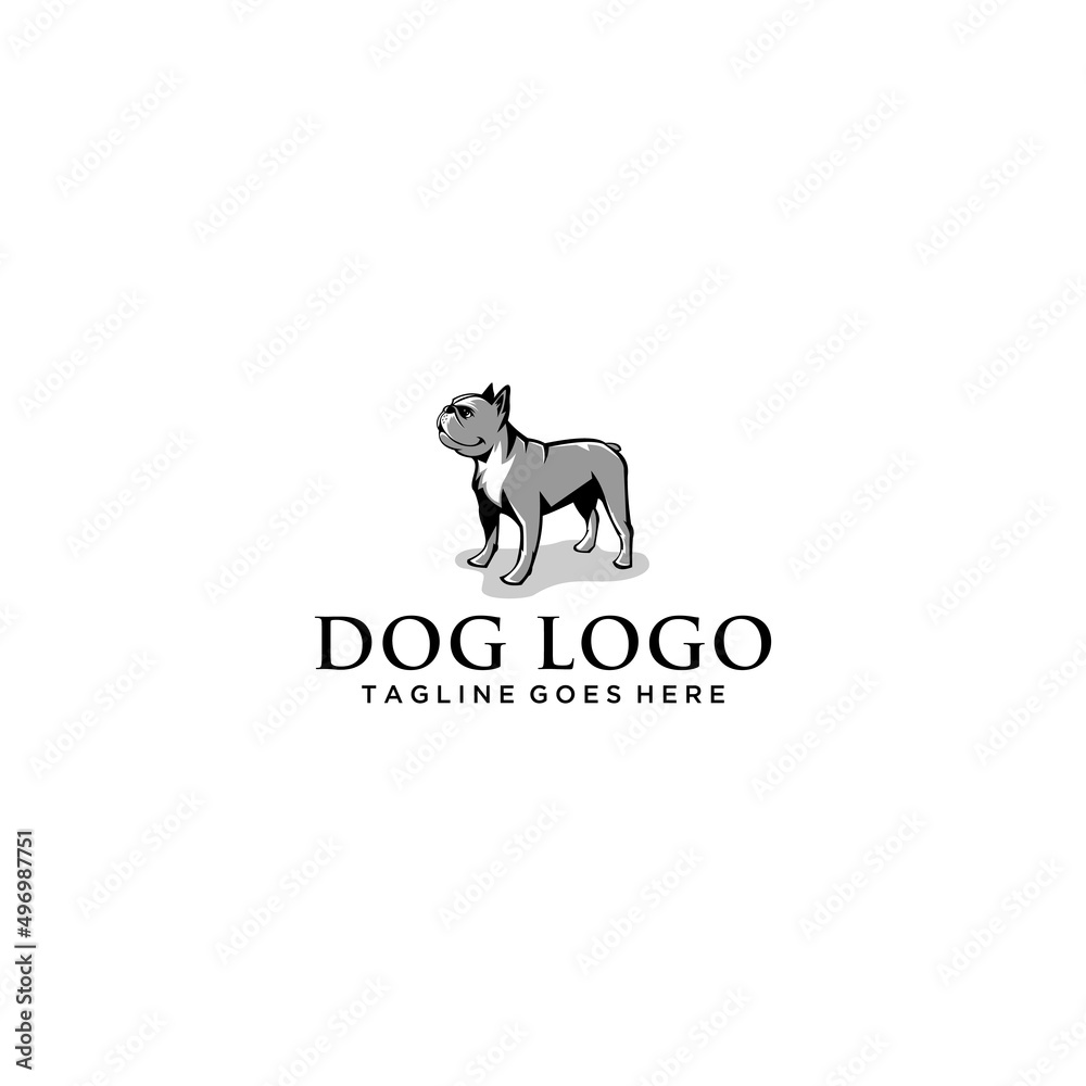 French bulldog - isolated vector illustration
