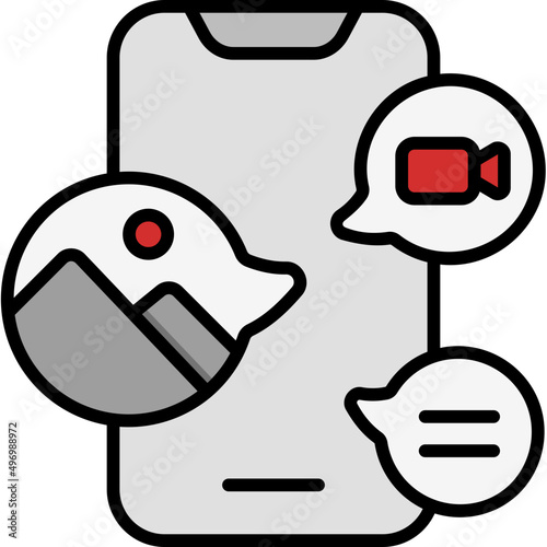 content outline color icon