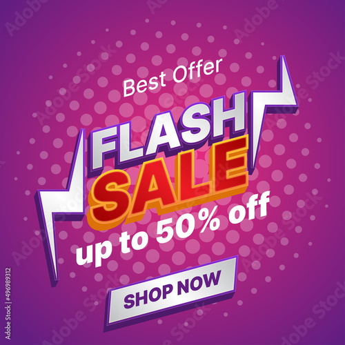 flash sale text effect design.business vector illustration