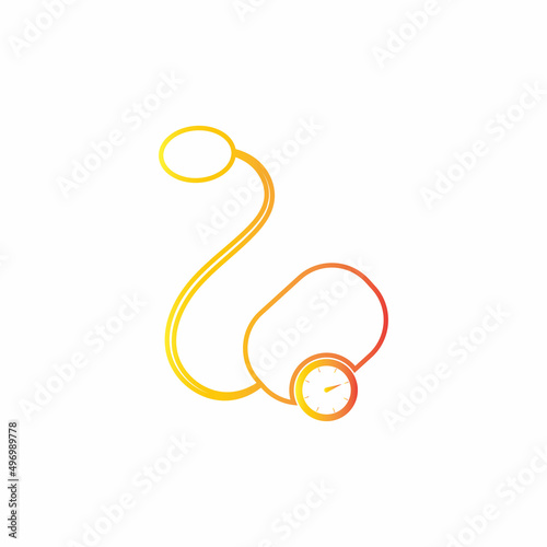 Medical mechanical tonometer icon vector