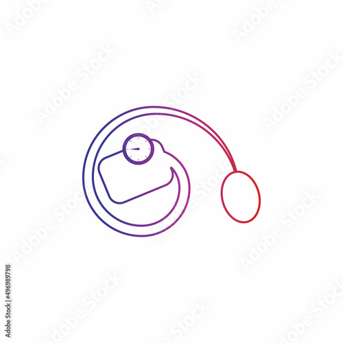 Medical mechanical tonometer icon vector