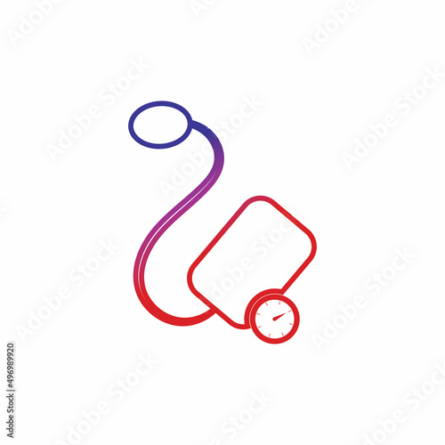 Medical mechanical tonometer icon vector