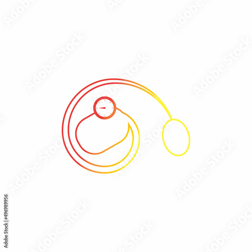 Medical mechanical tonometer icon vector