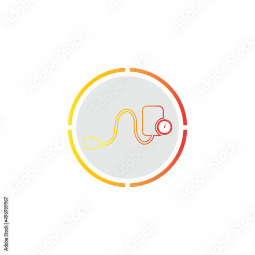 Medical mechanical tonometer icon vector