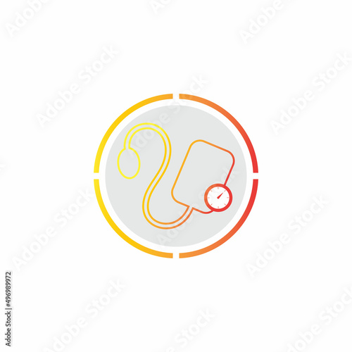 Medical mechanical tonometer icon vector