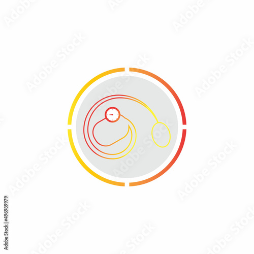 Medical mechanical tonometer icon vector