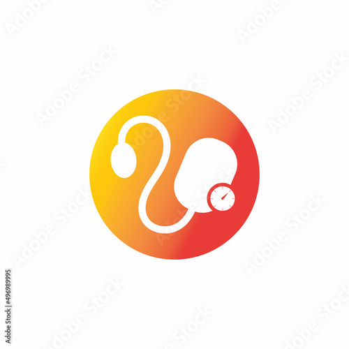 Medical mechanical tonometer icon vector