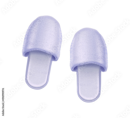 Slippers Realistic Illustration
