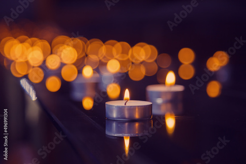 Obraz na płótnie candles w salonie