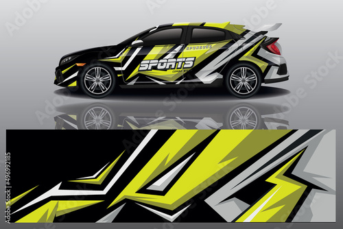 wrap car design template