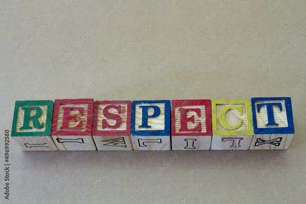The term disrespect visually displayed The term disrespect visually displayed