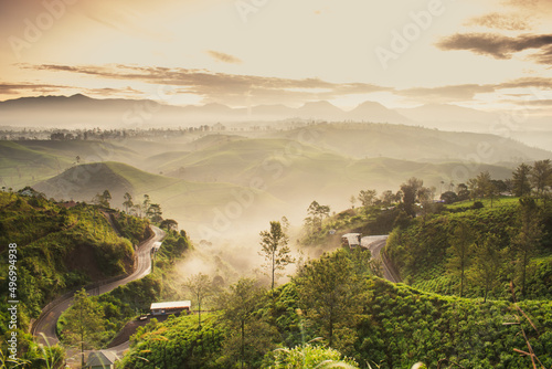 landscape with mountains