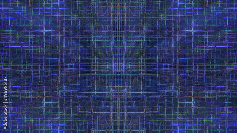 Abstract glitch art grid background image.