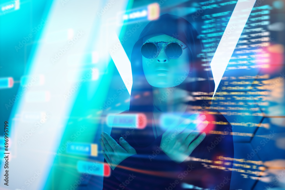 hacker looking for data hacker looking for data