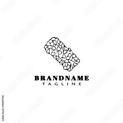 granola bar logo icon cartoon design template vector illustration