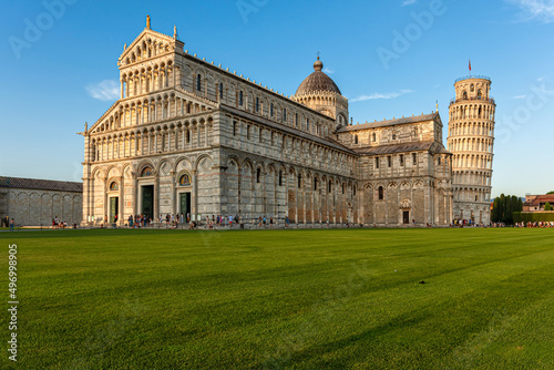 Fotografie, Obraz the world famous Piazza dei Miracoli in Pisa