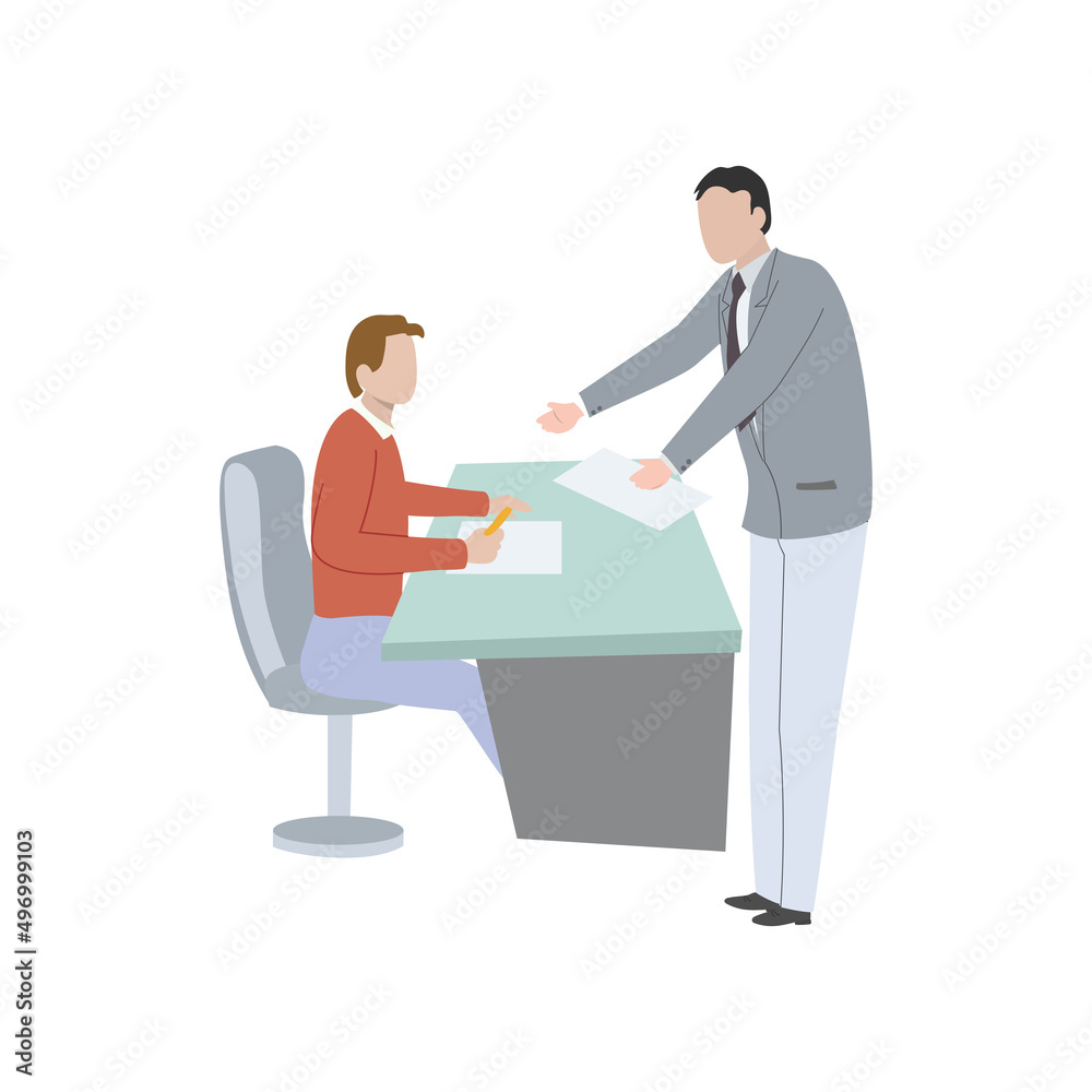 someone who is successful in the job interview process and has signed a contract of cooperation someone who is successful in the job interview process and has signed a contract of cooperation