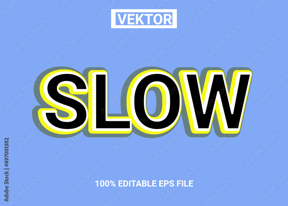 Simple text effect editable 100% eps file