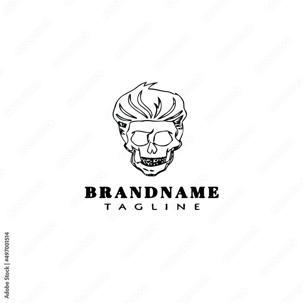 greaser logo cartoon black icon design isolated vector illustration greaser logo cartoon black icon design isolated vector illustration