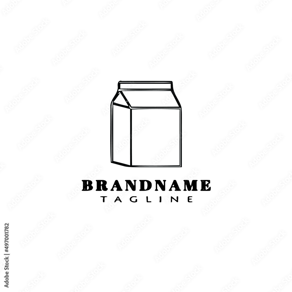 milk paper box logo icon design template vector illustration milk paper box logo icon design template vector illustration