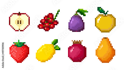 8-Bit variety fruit Icon