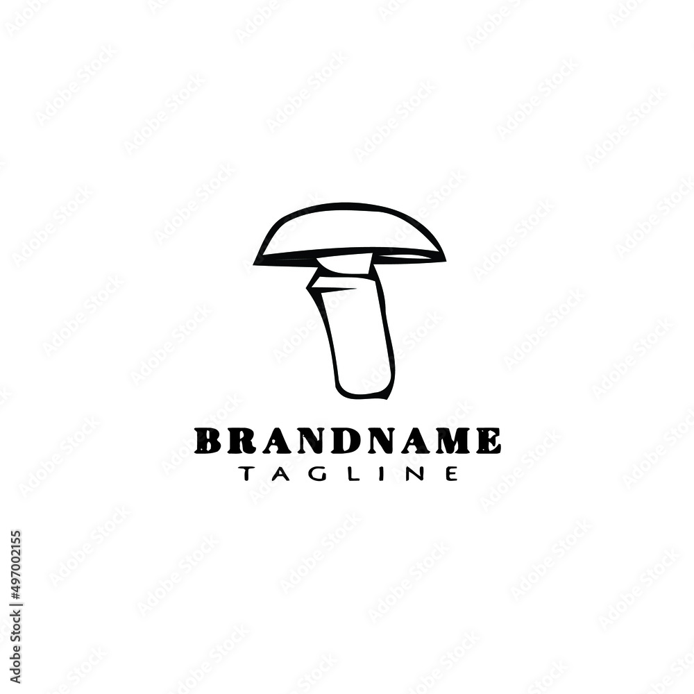 mushroom logo icon design template vector illustration
