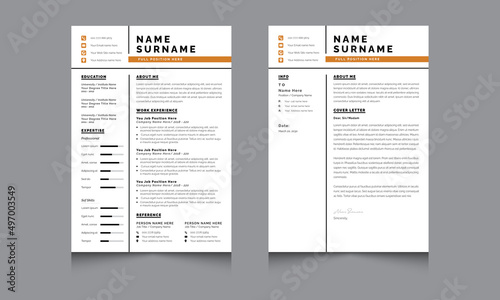 Creative Resume Layouts with Jobs Resumes Template vector design