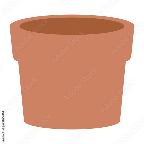 orange ceramic pot