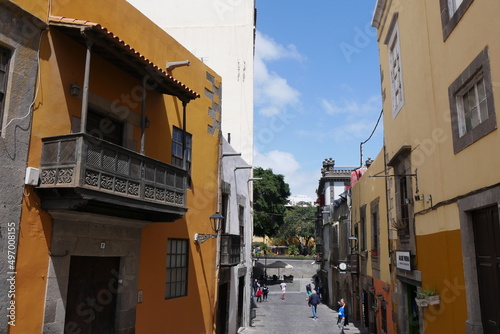 Fototapeta Naklejka Na Ścianę i Meble -  Gasse in Vegueta in Las Palmas de Gran Canaria