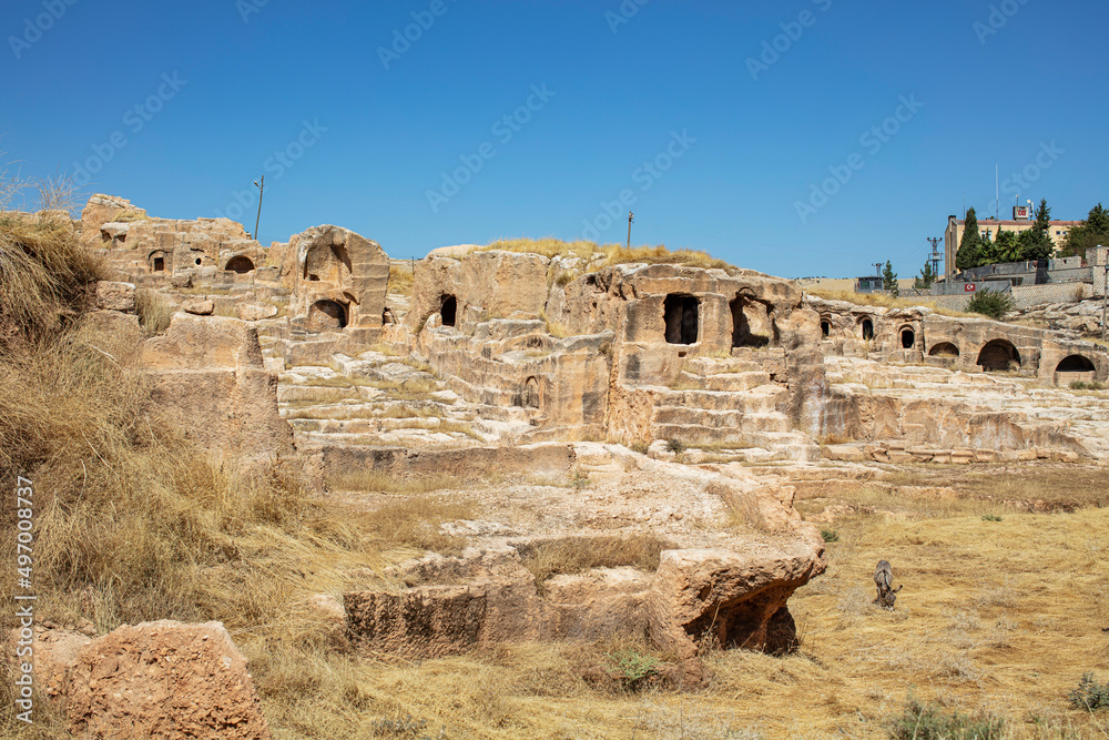 Fototapeta premium Mardin, Dara Ancient City. Mesopotamia. Mardin, Turkey. Dara Ancient City, one of the most important settlements of Mesopotamia.