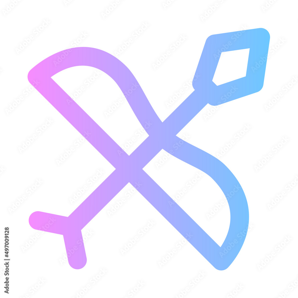 archery gradient icon archery gradient icon
