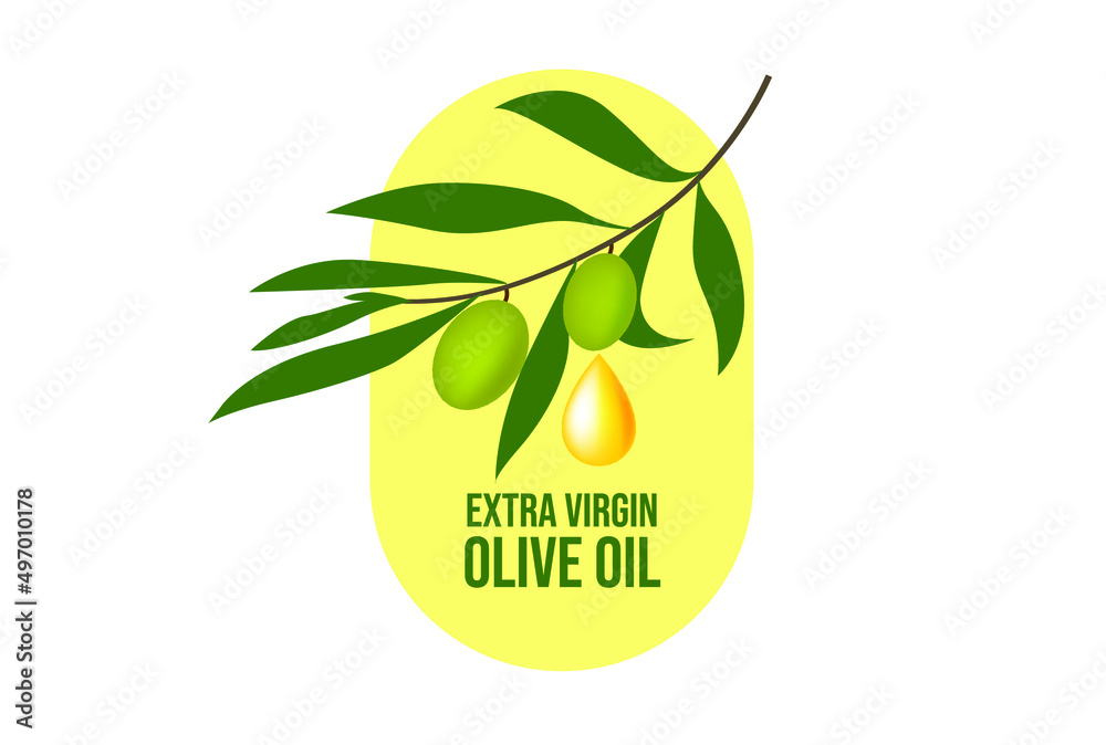 extra virgin olive oil label design vector illustration Stock Vector ...