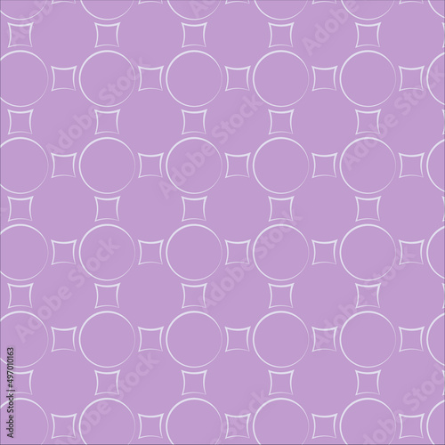 Fototapeta Naklejka Na Ścianę i Meble -  Soft pink or purple pattern with wnite circles in abstract style