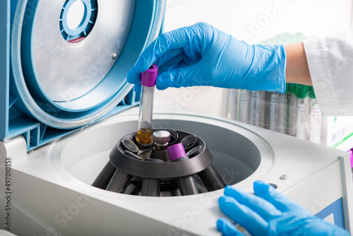 Laboratory centrifuge photo