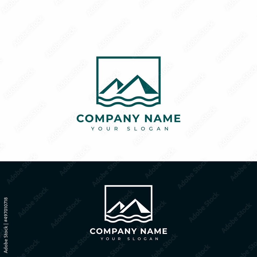 Mountain logo vector design template