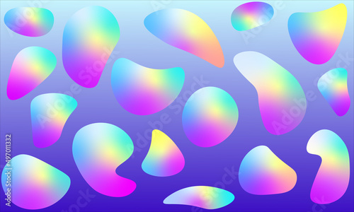 Holographic colorful gradient background. Abstract