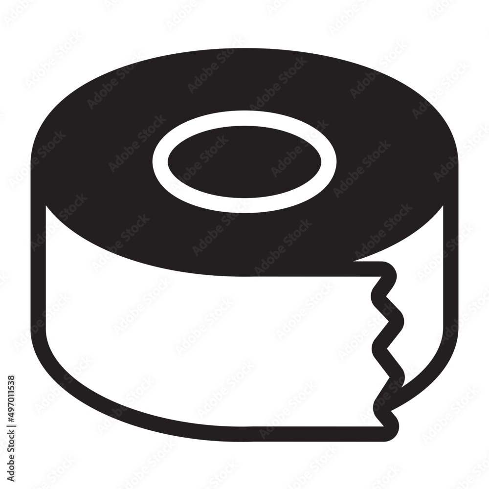 tape glyph icon Stock Vector | Adobe Stock
