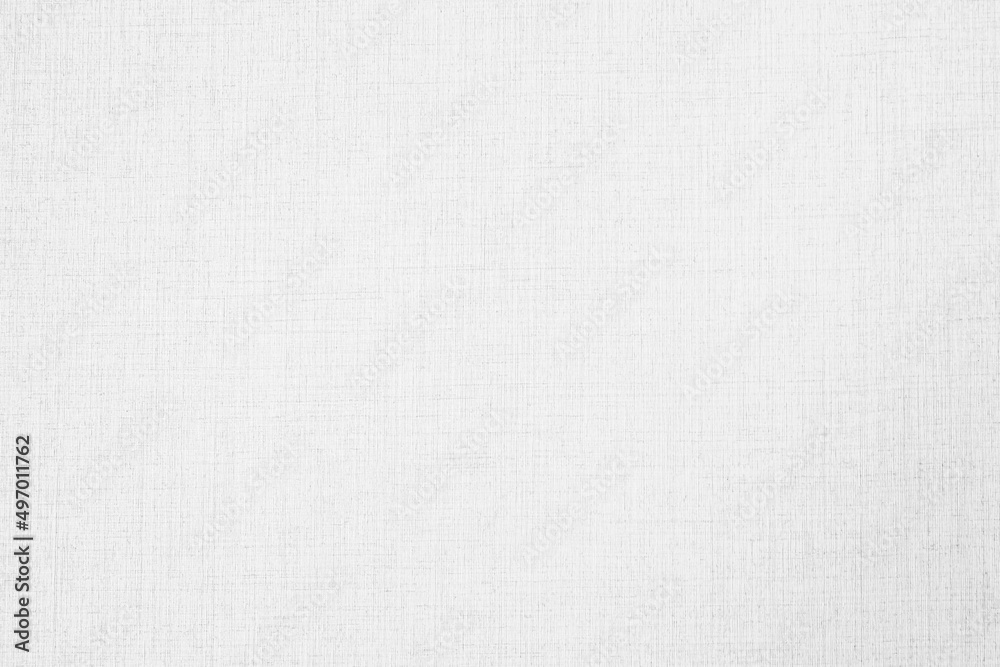 Abstract white color canvas wallpaper textures and surface Stock