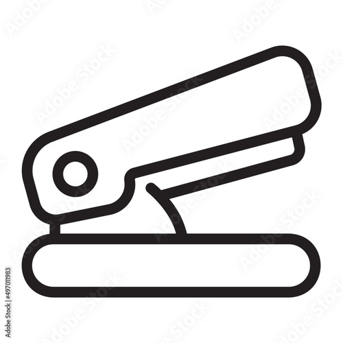 stapler line icon