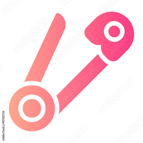 safety pin gradient icon