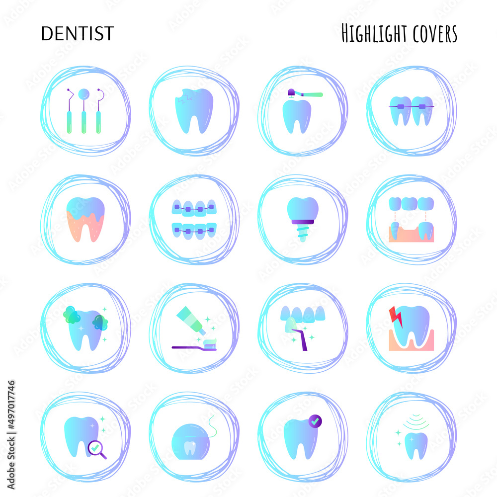 Dentist Highlights for stories.Toothbrush and toothpaste