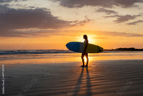 Photography Surfer girl silhouette