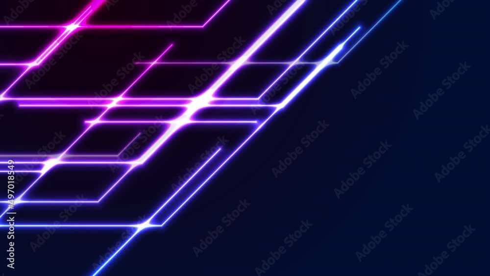 Blue ultraviolet neon geometric lines abstract tech motion background. Seamless looping. Video animation Ultra HD 4K 3840x2160 Blue ultraviolet neon geometric lines abstract tech motion background. Seamless looping. Video animation Ultra HD 4K 3840x2160