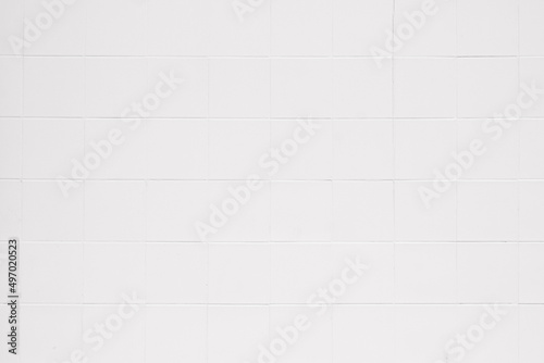 White ceramic wall and floor tile abstract background. Design geometric gray mosaic texture decoration.