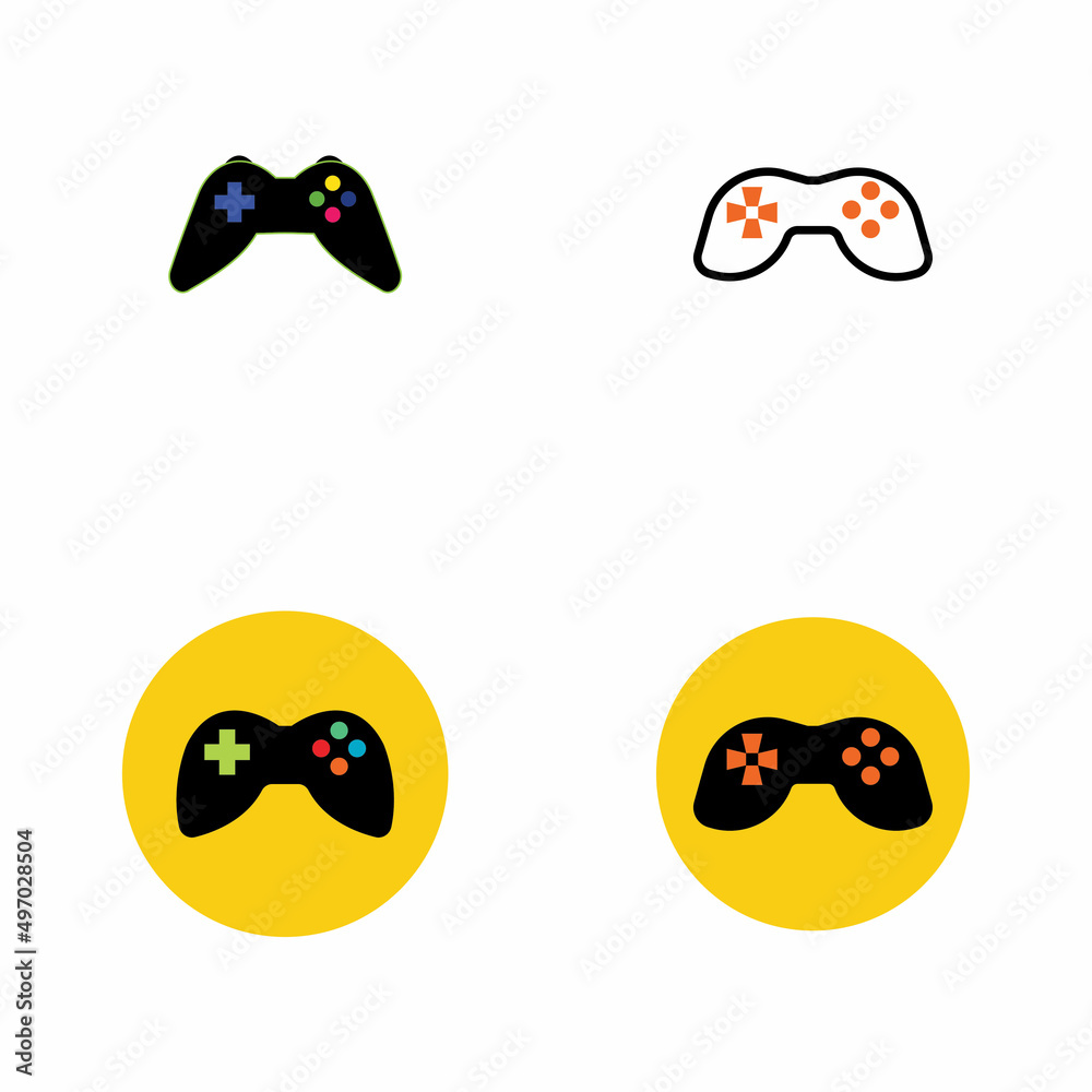 Joystick sign vector icon. Video game symbol illustration Joystick sign vector icon. Video game symbol illustration