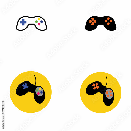 Joystick sign vector icon. Video game symbol illustration