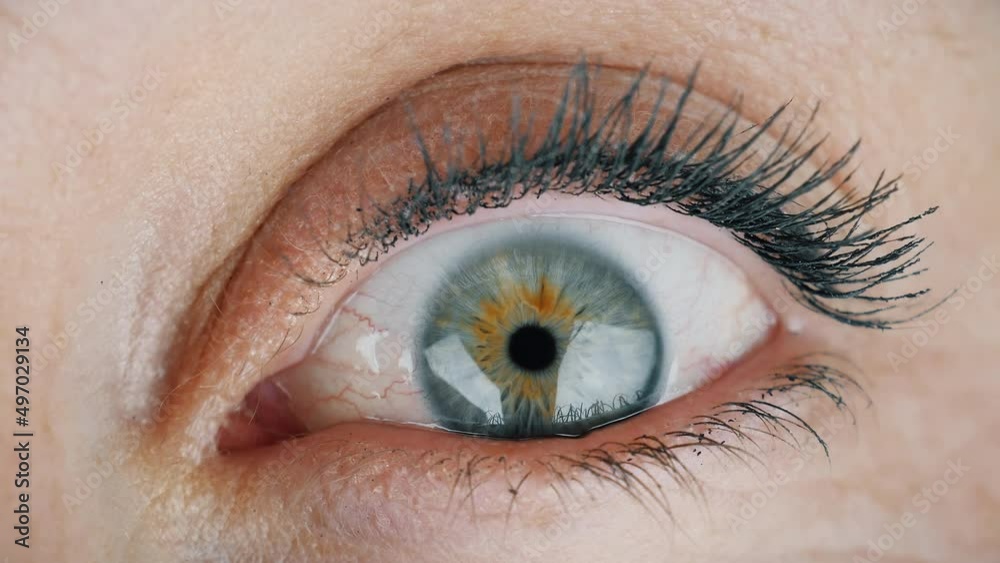 Female orgasm. Eye wide open in closeup. Astonished and surprised facial expression of a young woman eyes Female orgasm. Eye wide open in closeup. Astonished and surprised facial expression of a young woman eyes