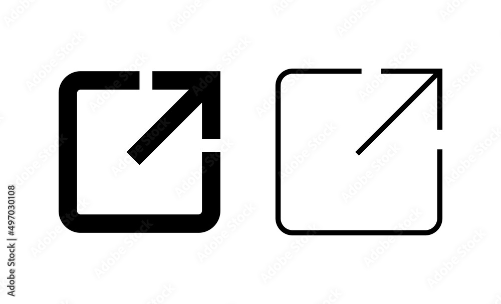External link icon vector. link sign and symbol. hyperlink symbol External link icon vector. link sign and symbol. hyperlink symbol