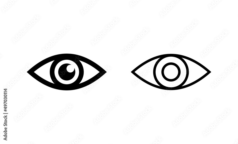 Eye icon vector. Eye sign and symbol. Look and Vision icon. Eye icon vector. Eye sign and symbol. Look and Vision icon.